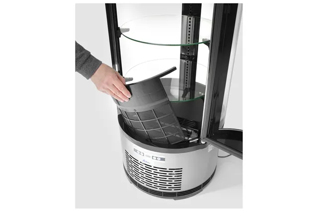 Witryna chłodnicza okrągła, 100L, 230V/210W, ⌀480x1065mm Arktic 233825