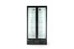 Lodówka barowa 2-drzwiowa, 384L, czarny, 220-240V/365W, 900x530x1820mm Arktic 233931