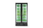 Lodówka barowa 2-drzwiowa, 384L, czarny, 220-240V/365W, 900x530x1820mm Arktic 233931