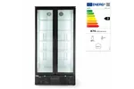 Lodówka barowa 2-drzwiowa, 384L, czarny, 220-240V/365W, 900x530x1820mm Arktic 233931