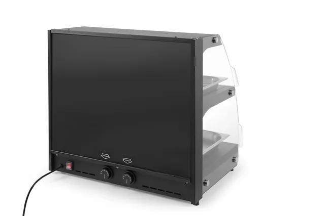 Witryna grzewcza nastawna kwarcowa, dwupoziomowa, 230V/560W, 650x485x630mm Hendi 233962