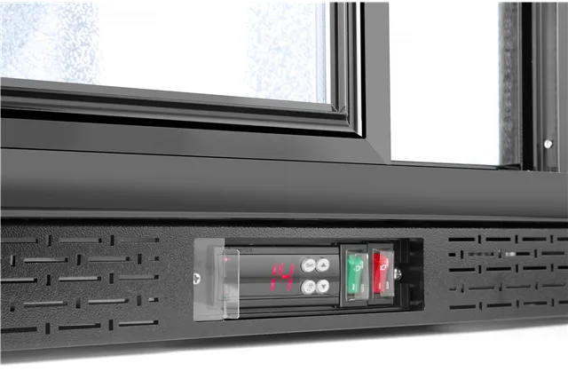 Lodówka barowa z potrójnymi drzwiami suwanymi, 254L, czarny, 220-240V/160W, 1350x520x865mm Arktic 235836