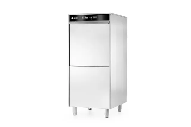 Zmywarka do garnków 50x60 sterowana elektronicznie dozownik detergentu pompa spustowa 400V/7100W 595x777x1335mm Hendi 236574