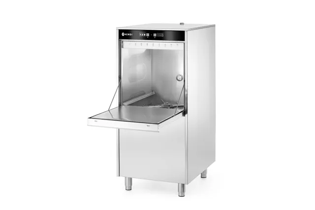 Zmywarka do garnków 50x60 sterowana elektronicznie dozownik detergentu pompa spustowa 400V/7100W 595x777x1335mm Hendi 236574