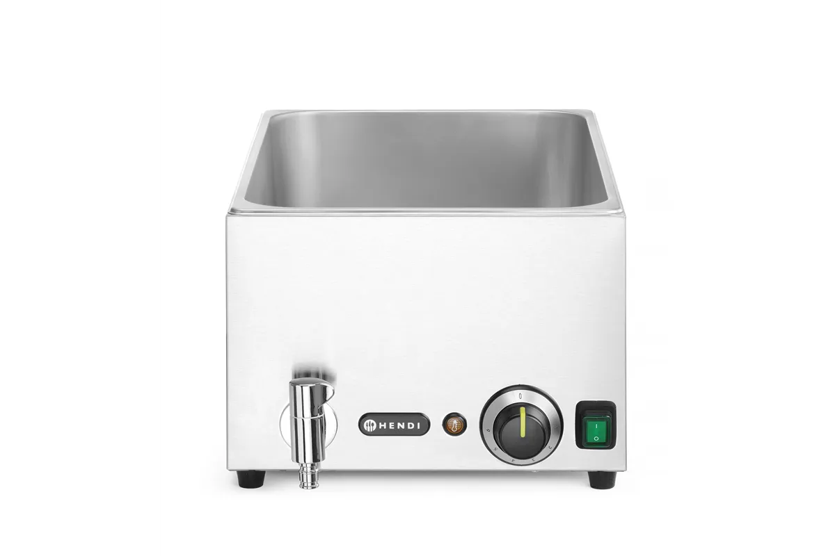 Zestaw: Bemar HENDI Ranger z kranem spustowym + 3x GN 1/3 z pokrywką , GN 1/1, 230V/1000W, 605x332x242mm Hendi 238868