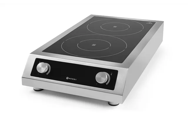 Kuchenka indukcyjna podwójna 7000, Profi Line, 400V/7000W, 405x700x145mm Hendi 239346