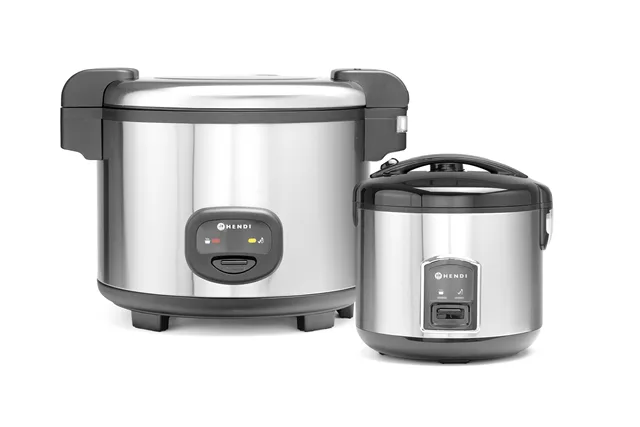 Urządzenie do gotowania ryżu i kaszy z funkcją gotowania na parze, 1,8l, Profi Line, 1,8L, 230V/700W, ⌀280x285mm Hendi 240410