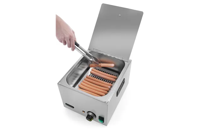 Podgrzewacz do parówek, Kitchen Line, 10L, 230V/1000W, 405x290x254mm Hendi 240502