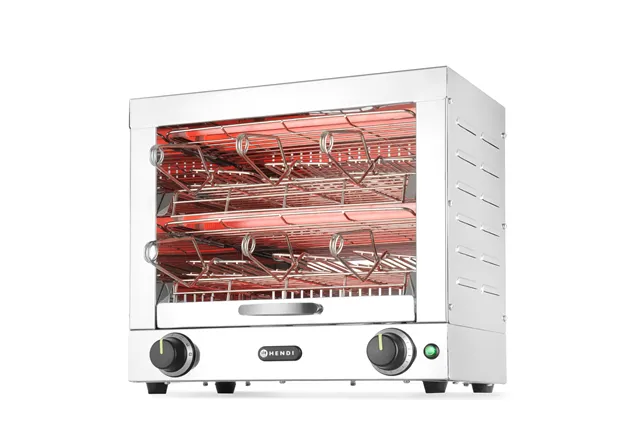 Toster kanapkowy z 6 klamrami, 230V/3000W, 450x390x400mm Hendi 262214