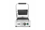 Grill kontaktowy pojedynczy, góra i dół ryflowane, 230V/1800W, 310x375x216mm Hendi 263501