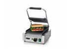 Grill kontaktowy pojedynczy, góra i dół ryflowane, 230V/1800W, 310x375x216mm Hendi 263501