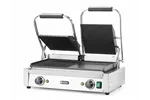 Grill kontaktowy podwójny, 1/2 gładka, 1/2 ryflowana, 230V/3600W, 570x375x216mm Hendi 263907