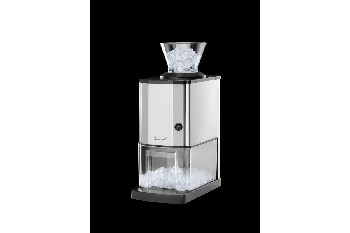 Kruszarka do lodu, srebrny, 230V/70W, 170x290x462mm BarUp 271520