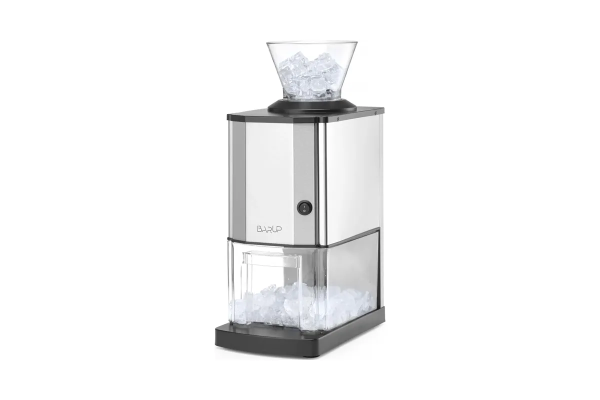 Kruszarka do lodu, srebrny, 230V/70W, 170x290x462mm BarUp 271520