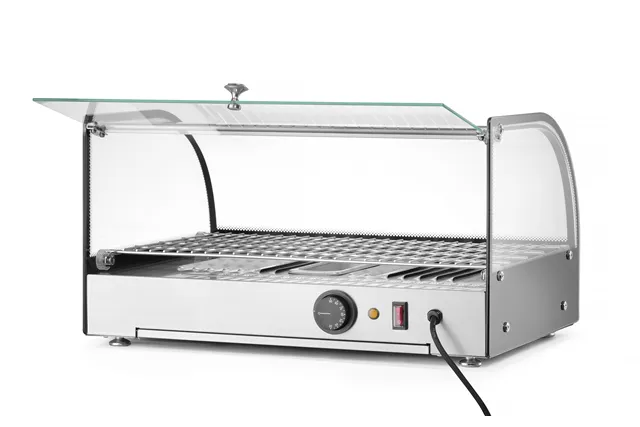 Witryna grzewcza nastawna, pojedyncza, czarny, 220-240V/800W, 554x376x311mm Hendi 273982