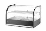 Witryna grzewcza podwójna, podwójna, czarny, 220-240V/800W, 554x376x376mm Hendi 273999