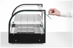 Witryna grzewcza podwójna, podwójna, czarny, 220-240V/800W, 554x376x376mm Hendi 273999