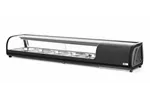 Witryna chłodnicza do sushi Pojemność: 5xGN1/2 (H)40mm – pojemniki w zestawie. czarny 220-240V/190W 1800x420x265mm Arktic 274040
