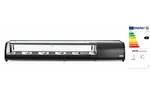 Witryna chłodnicza do sushi Pojemność: 5xGN1/2 (H)40mm – pojemniki w zestawie. czarny 220-240V/190W 1800x420x265mm Arktic 274040