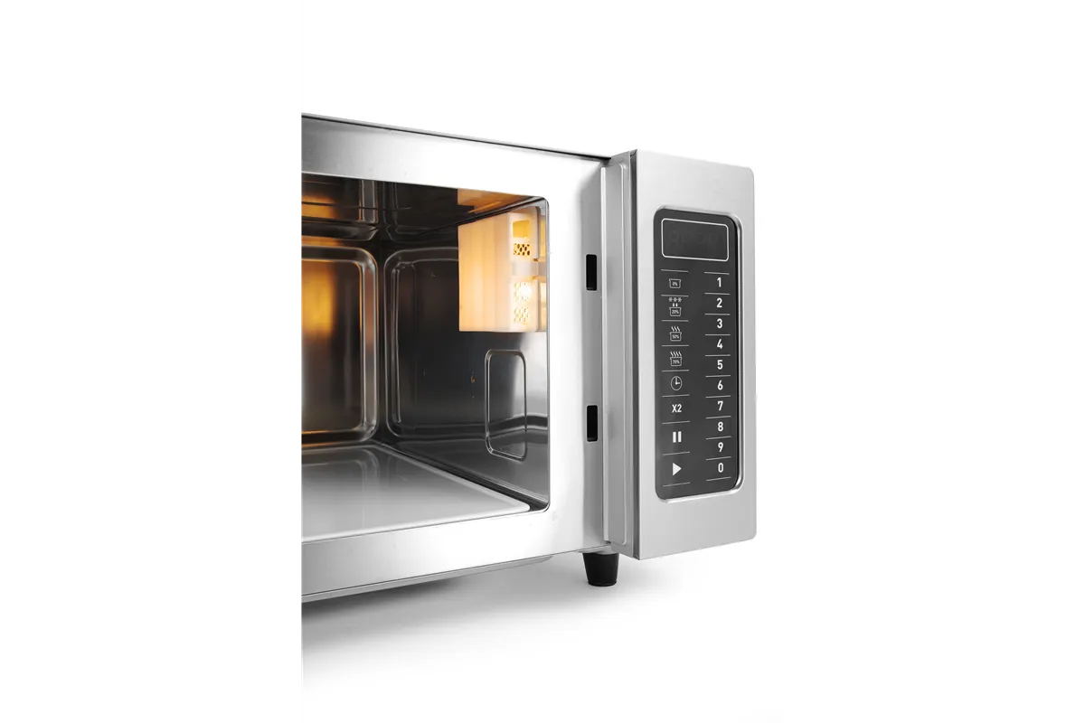 Kuchenka mikrofalowa z możliwością programowania 1000 W, 23L, 230V/1550W, 509x572x306mm Hendi 281444