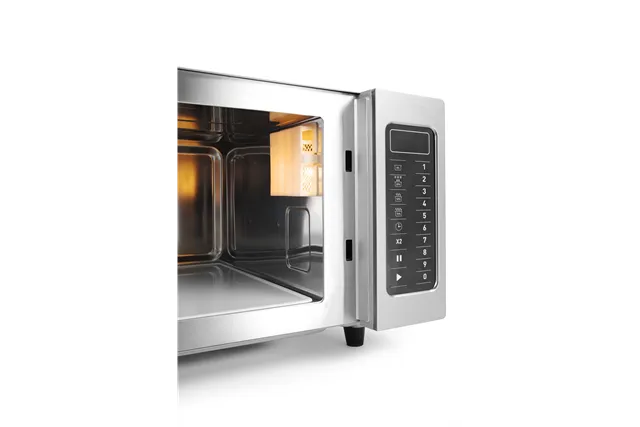 Kuchenka mikrofalowa z możliwością programowania 1000 W, 23L, 230V/1550W, 509x572x306mm Hendi 281444
