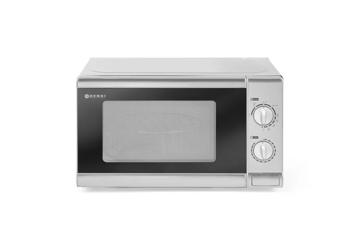 Kuchenka mikrofalowa z funkcją grilla, 20L, 230V/1050W, 435x360x251mm Hendi 281710