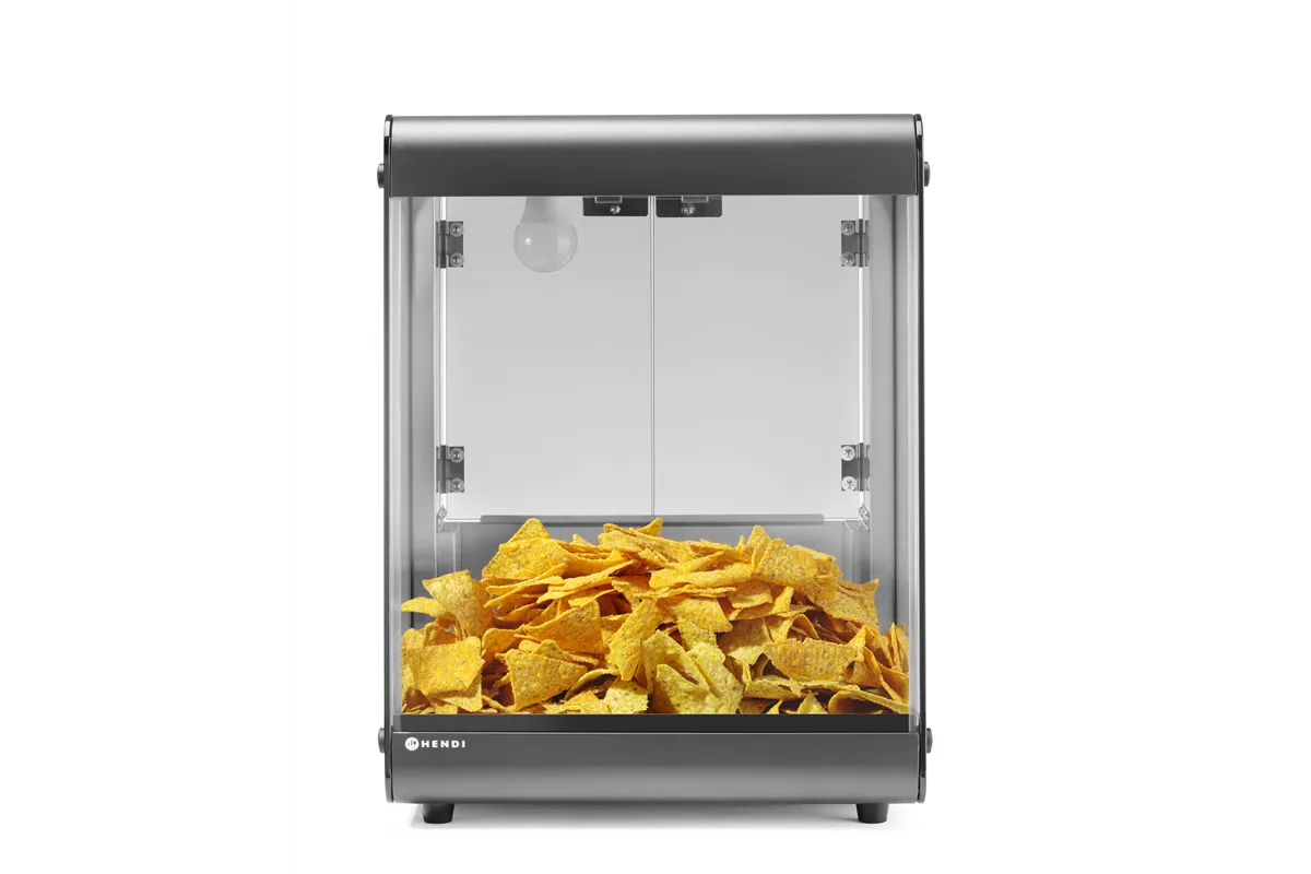 Podgrzewacz do nachosów, czarny, 220-240V/500W, 400x344x525mm Hendi 282779