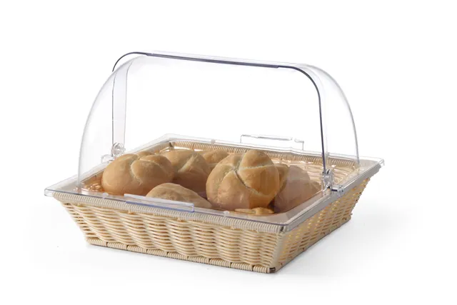 Koszyk do pieczywa z pokrywą Rolltop, koszyk z pokrywą, GN 2/3, 365x335x245mm Hendi 426968
