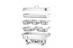 Podgrzewacz na pastę GN 1/1 – zestaw z pojemnikami GN, Kitchen Line, 585x385x315mm Hendi 471050