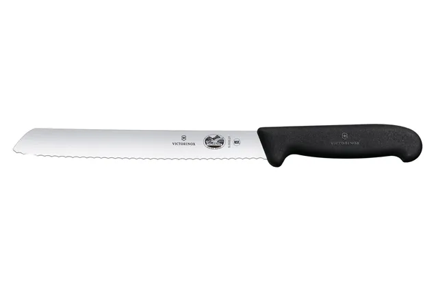 Nóż do chleba ząbkowanym ostrzem, czarny, 348mm Victorinox 5.2533.21