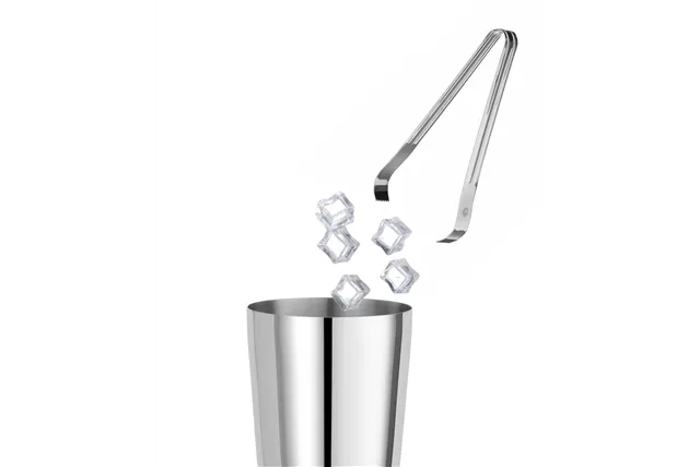 Szczypce do lodu - zestaw 2 szt., srebrny, 180mm BarUp 523520
