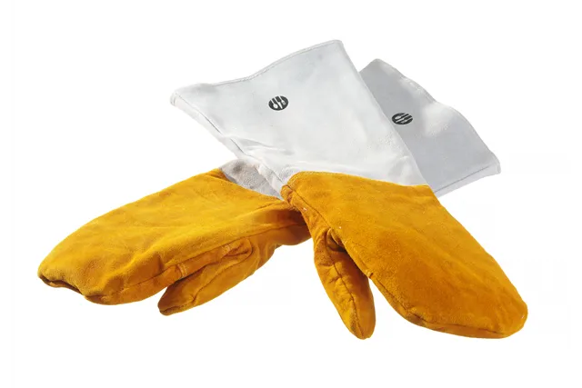 Rękawice do grilla, odporne na ciepło, skórzane – 2 szt., 2 szt., 460mm Hendi 556658