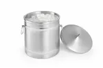 Pojemnik do lodu o podwójnych ściankach, 5L, srebrny, ⌀200x230mm BarUp 594704
