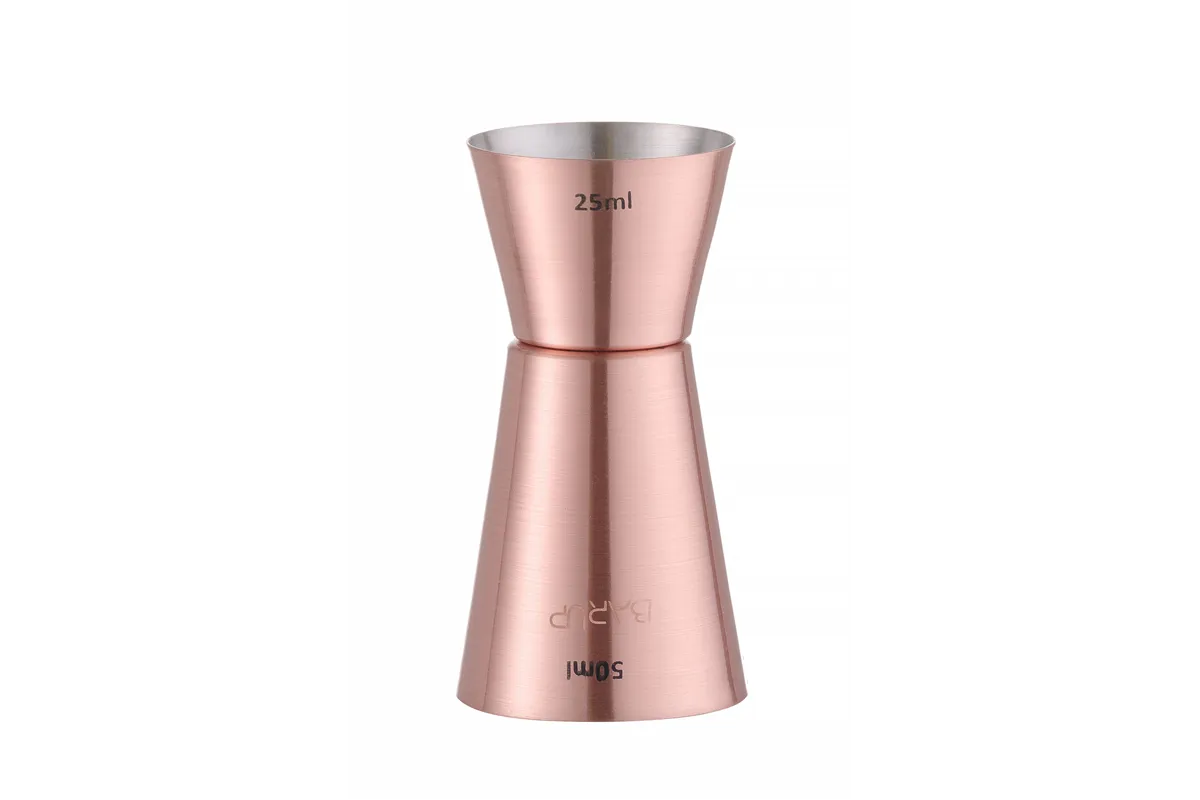 Jigger – miarka barmańska 25/50 ml, miedziany, ⌀42x86mm BarUp 596548