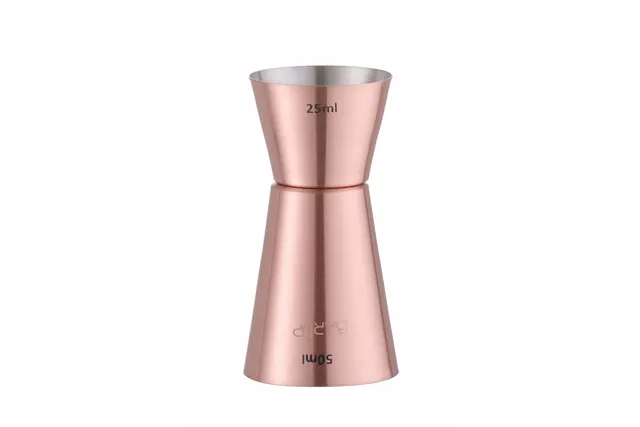 Jigger – miarka barmańska 25/50 ml, miedziany, ⌀42x86mm BarUp 596548
