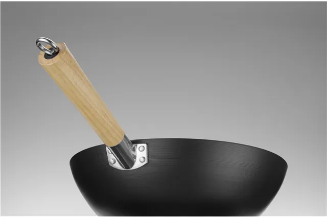 Wok z drewnianym uchwytem, ⌀324x565mm Hendi 627907