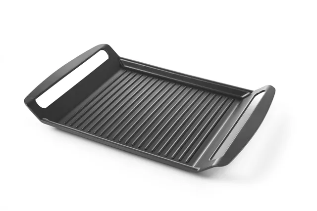 Taca ryflowana do kuchenek indukcyjnych, 390x260x35mm Hendi 629130