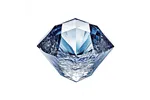 Forma do kostek lodu w kształcie kamienia szlachetnego, niebieski, 2 szt., 190x105x30mm BarUp 679012