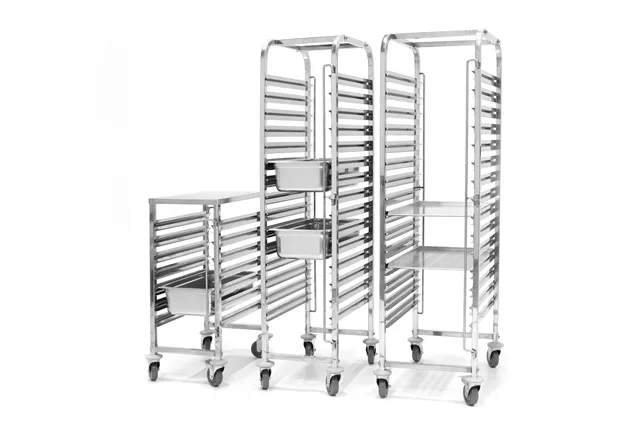 Wózek do transportu pojemników 7xGN 1/1, 445x615x945mm Hendi 810668