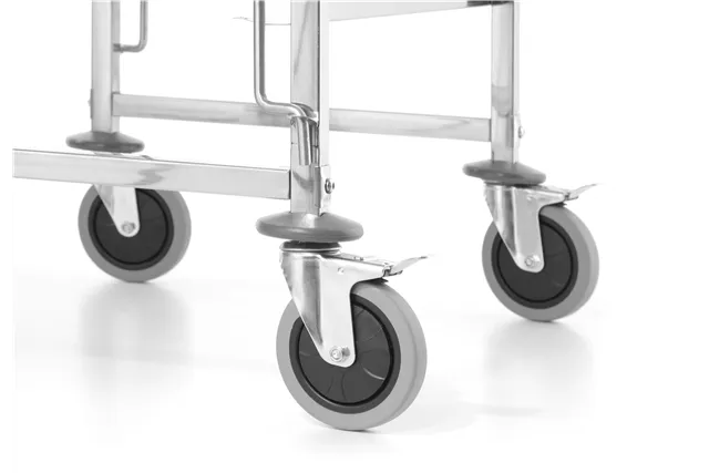 Wózek do transportu blach 15x 600x400, Kitchen Line, 15 prowadnic na tace 600x400, srebrny, 470x620x1735mm Hendi 813287
