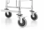 Wózek do transportu blach 15x 600x400, Kitchen Line, 15 prowadnic na tace 600x400, srebrny, 470x620x1735mm Hendi 813287