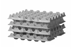 Zestaw 4 tacek na jajka HENDI OVOBOX 120, 291x288x41mm, Prostokątny Hendi 870792