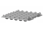 Zestaw 4 tacek na jajka HENDI OVOBOX 120, 291x288x41mm, Prostokątny Hendi 870792