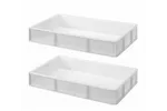 Pojemnik na ciasto na pizzę GN1/1, GN 1/1, biały, 530x325x90mm Hendi 880975