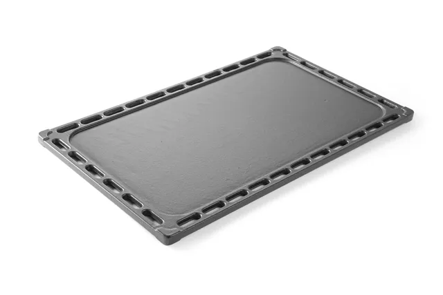Płyta grillowa żeliwna, dwustronna, GN 1/1, 325x530mm Hendi 932001