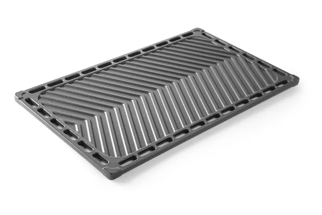 Płyta grillowa żeliwna, dwustronna, GN 1/1, 325x530mm Hendi 932001