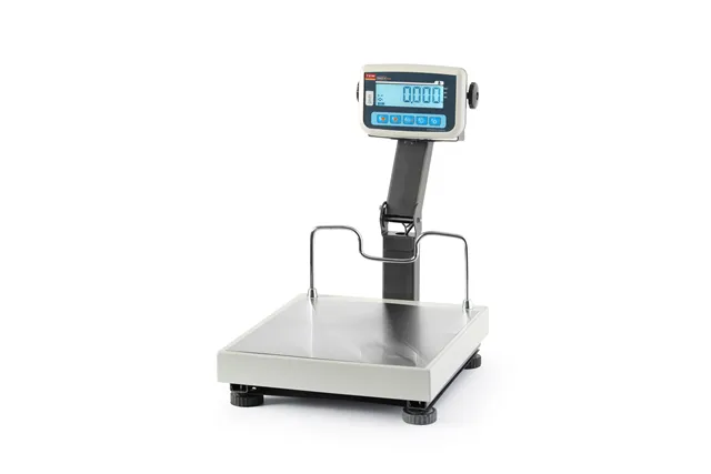 Waga platformowa LCD ze składanym wysięgnikiem i z legalizacją, seria EKO+, 60 kg, 350x400x522mm Tem BEK+C035X040060-KB