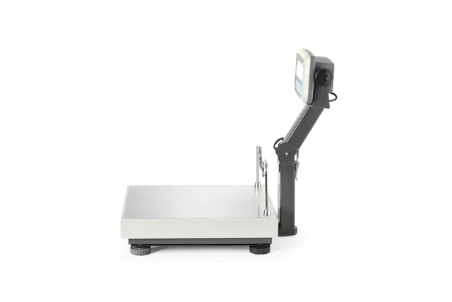 Waga platformowa LCD ze składanym wysięgnikiem i z legalizacją, seria EKO+, 60 kg, 350x400x522mm Tem BEK+C035X040060-KB