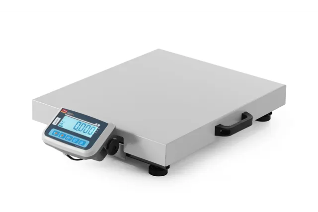 Waga paczkowa przenośna LCD z legalizacją, seria EKO+, 150 kg, xxmm Tem BEK+C050X060150-F