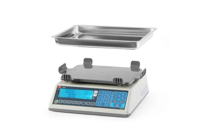 Waga kalkulacyjna LCD z legalizacją, seria EGE, głęboka szalka, 30 kg, 355x330x155mm Tem TEM030C-PZR